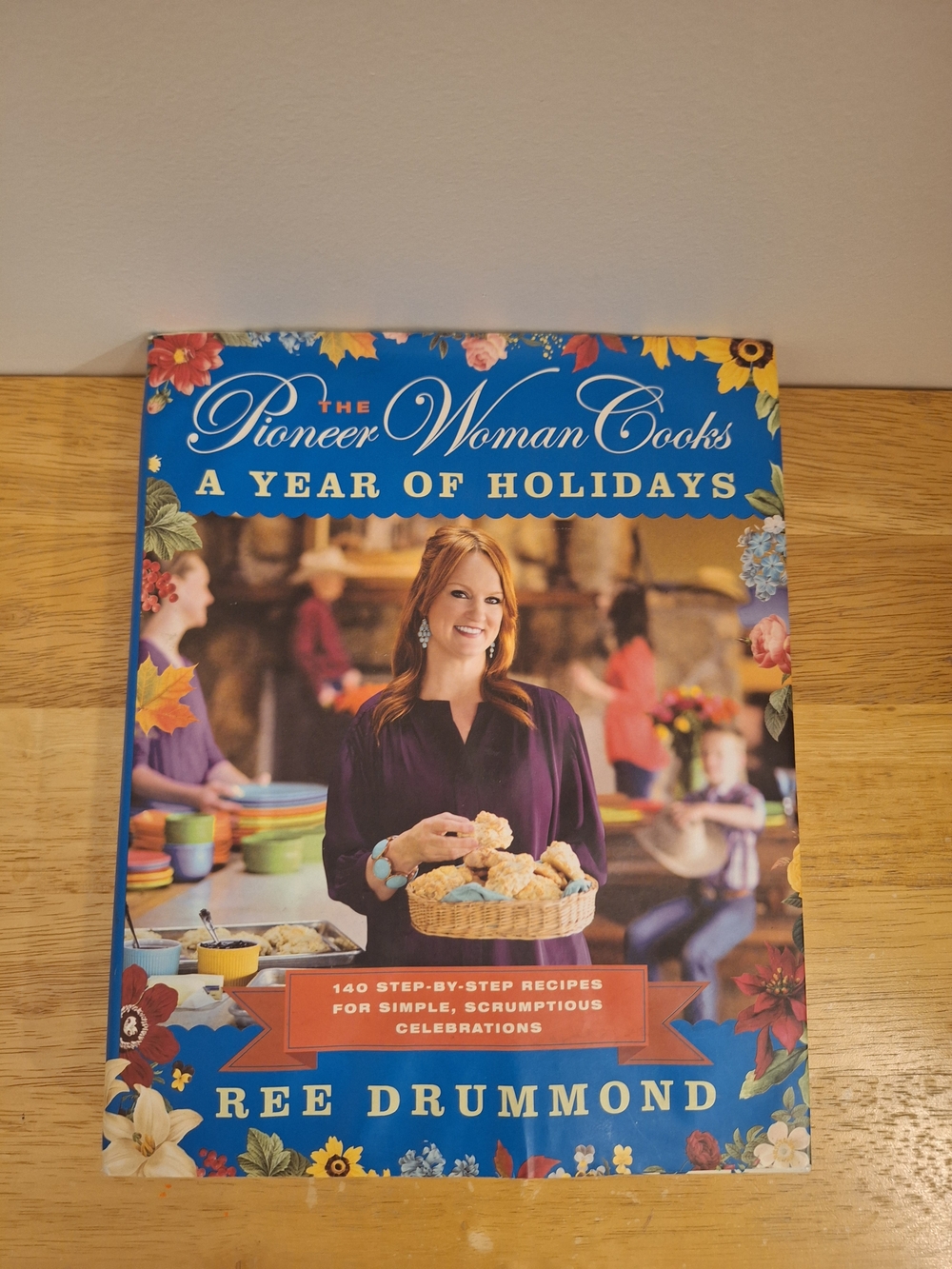 Contents Page - Bright Blue Cookbook Layout